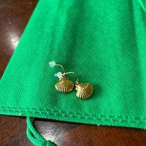 Gold Shell Earrings